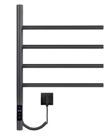 Полотенцесушитель с эл. нагревательным элементом, тип Е2. модель Ti#1 L.43х60.F4 (timer), графит